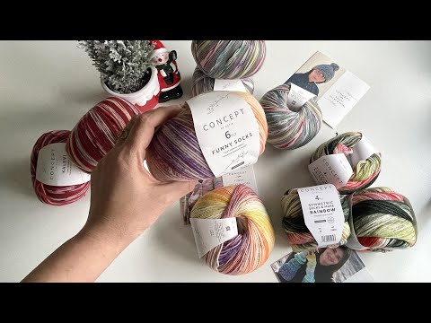 Видео: Новая роскошь для вязания носков: обзор Katia Concept #вязание #пряжа