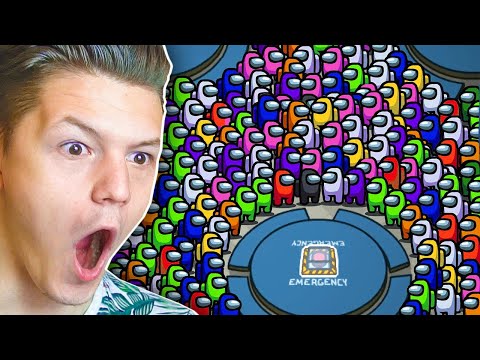 Видео: AMONG US, НО В НЕЙ 1000 ИГРОКОВ