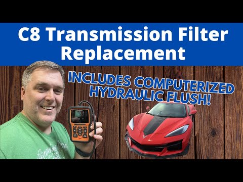 Видео: Замена фильтра коробки передач Corvette C8 с помощью компьютерной промывки