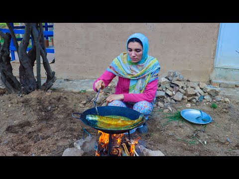 Видео: Приготовление лосося и кислой курицы в иранском деревенском стиле : сельская жизнь в горах Ирана