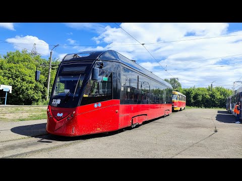 Видео: Трамвай, маршрут №3 БКМ-802Е (Т811) б.3308 (30.05.2025) Барнаул
