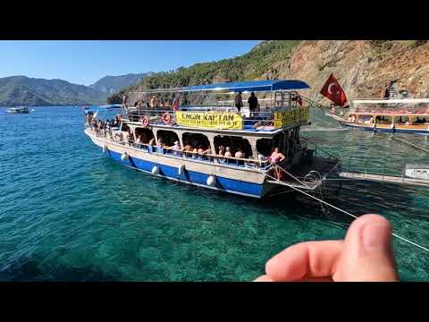 Видео: Турция - за Кемером, бухта Gennet Koyu