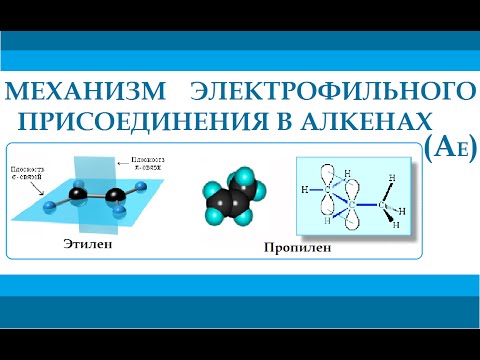 Видео: Алкены. Механизм реакции электрофильного присоединения.