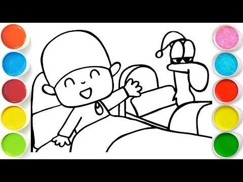 Видео: Покойо и Пато играют в падель. Рисование, раскрашивание и раскрашивание для детей и малышей_ Детс...