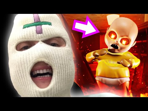 Видео: ДЕМОН БЕЖИТ ЗА МНОЙ ДО КОНЦА ?! ИГРА The Baby In Yellow