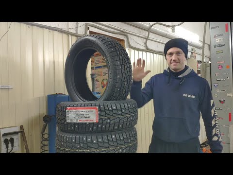 Видео: Roadstone winguard зимняя шипованная резина