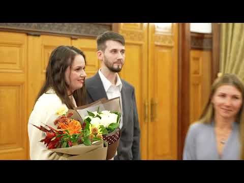 Видео: ДВОРЕЦ БРАКОСОЧЕТАНИЯ №1 В МОСКВЕ ГРИБОЕДОВСКИЙ ЗАГС  ВИДЕООПЕРАТОР МОСКВА ВИДЕОГРАФ НА СВАДЬБА