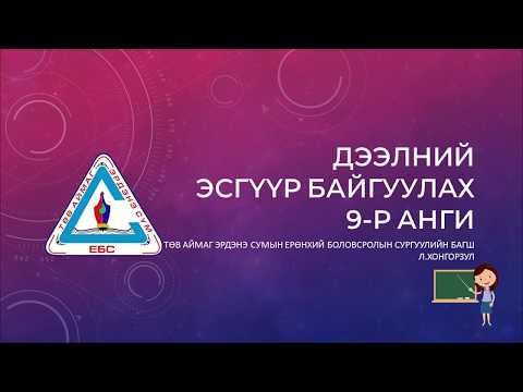 Видео: Төв аймаг. Эрдэнэ сумын Ерөнхий Боловсролын Сургуулийн багш Л.Хонгорзул