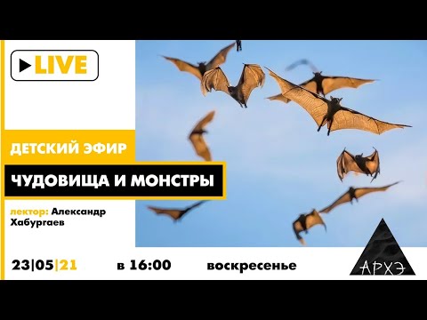 Видео: Детский эфир "Чудовища и монстры" в рамках рубрики "Путешествия с натуралистом"