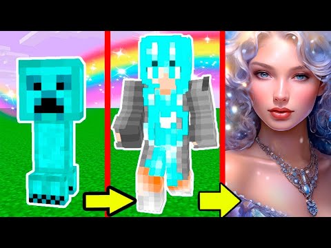 Видео: 💎КАК МЕНЯЛАСЬ ДЕВУШКА АЛМАЗНЫЙ КРИПЕР МАЙНКРАФТ!