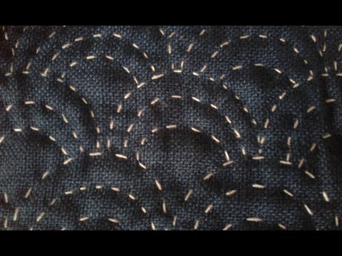 Видео: Ручная стежка в технике сашико