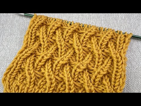 Видео: Вы ДОЛЖНЫ его УВИДЕТЬ! НЕ ПОЖАЛЕЕТЕ! Удивительный  УЗОР спицами. Вязание спицами.