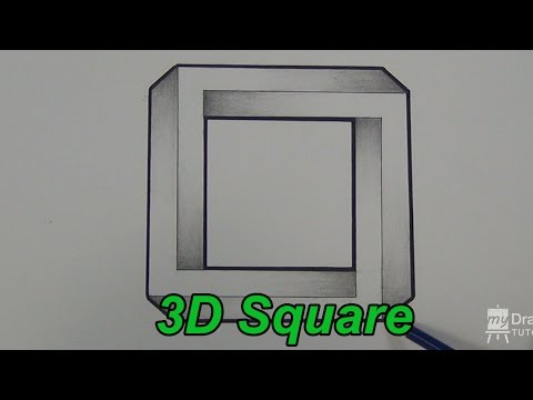 Видео: Как нарисовать невозможный квадрат — 3D-квадрат — невозможные фигуры (озвучено)