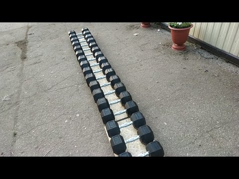 Видео: Спорт164.Обзор гантельного радя от 12,5 кг до 35 кг(гексагональные гантели