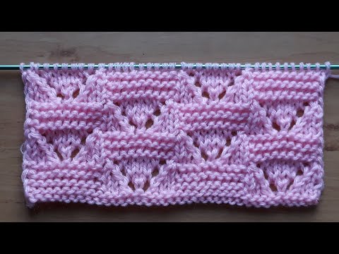 Видео: Лёгкий ажурный узор спицами для детской кофточки, женского джемпера, кардигана, туники.