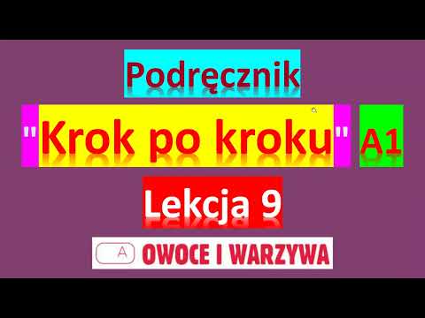 Видео: Krok po kroku A1. Урок 9, часть 1. Польский язык. Język polski.