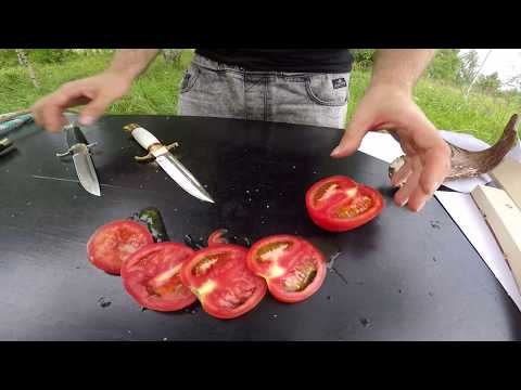 Видео: Видео обзор ножей финок НКВД из сталей 95Х18, Х12МФ, Бохлер к 340