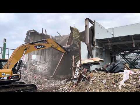 Видео: Демонтаж здания из металлоконструкций. 👍 拆解