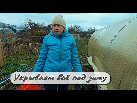 Видео: Укрываем всё под зиму
