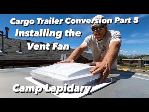 Видео: Установка вентилятора MaxxAir Vent / Сборка грузового прицепа-кемпера 6x10 / Часть 5
