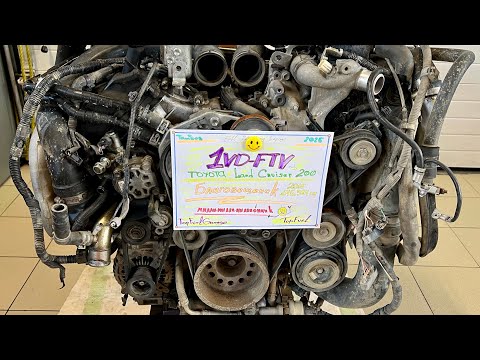 Видео: 1VD-FTV TLC200 2015 Благовещенск /дефектовка двигателя/