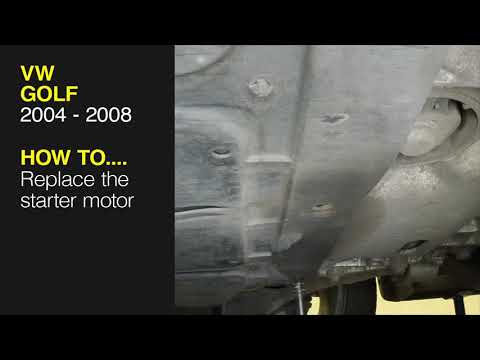 Видео: Как заменить стартер на Volkswagen Golf 2004–2008 годов выпуска