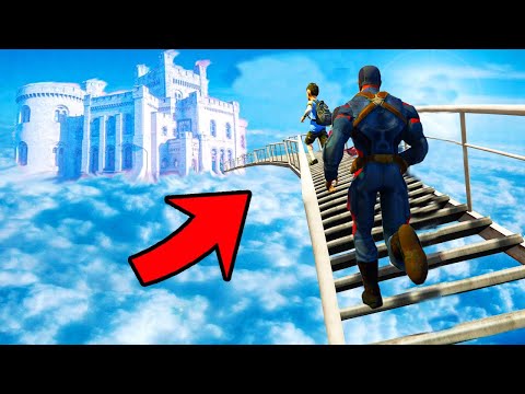 Видео: КАПИТАН АМЕРИКА БАЛАСЫМЕН АСПАНҒА КЕТТІ (GTA V)