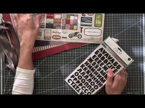 Видео: Мастер-класс. Мужской альбом. Скрапбукинг.