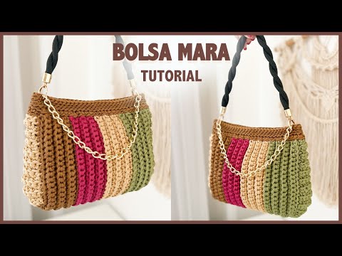Видео: Вязаная сумка крючком, МАСТЕР-КЛАСС, Crochet Bag Step by Step