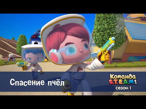 Видео: Команда S.T.E.A.M. Сезон 1 - Серия 8.Спасение пчел - Премьера мультфильма