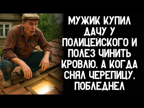 Видео: Мужик купил дачу у полицейского и полез чинить кровлю, а когда снял черепицу, потерял дар речи...