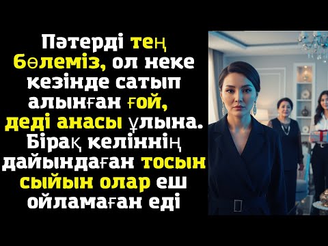 Видео: Пәтерді тең бөлеміз, ол неке кезінде сатып алынған ғой, – деді анасы ұлына. Бірақ келіннің