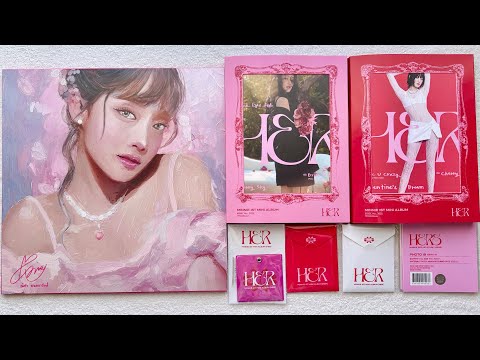 Видео: Распаковка альбома Minnie / Unboxing album Minnie HER (Set, LP ver. & merch)