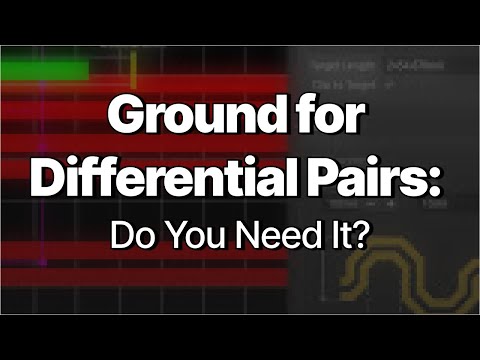 Видео: Действительно ли вам нужно заземление для дифференциальных пар?