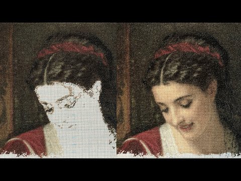 Видео: Эстэ. Результат на лицо :-) Вышивка от меньшего к большему