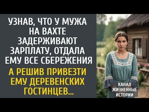 Видео: Узнав, что мужу на вахте задерживают зарплату, отдала сбережения… А решив привезти ему гостинцев…