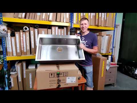 Видео: Emar EMB-125A PVD Nano Satine, кухонная мойка из нержавеющей стали