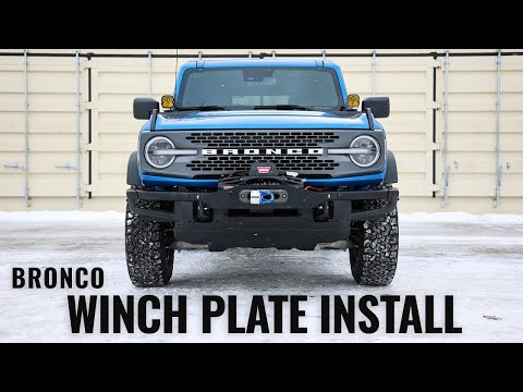 Видео: Установка пластины лебедки Bronco