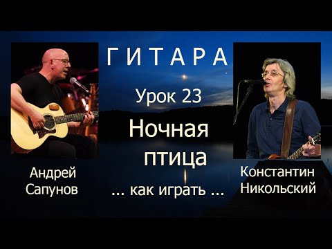 Видео: Ночная птица_Константин Никольский_как играть (Рок-студия Квинта)