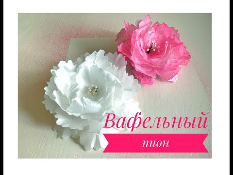 Видео: КАК СДЕЛАТЬ ВАФЕЛЬНЫЙ ПИОН