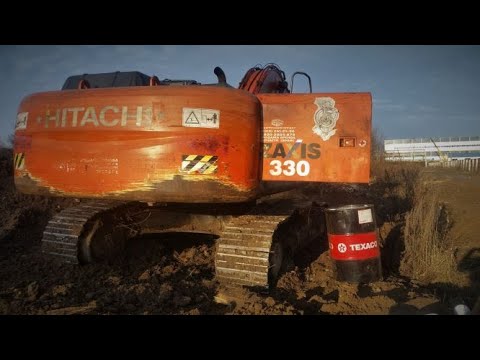 Видео: HITACHI ZX330-3. Помер основной гидравлический насос. Снятие. Дефектовка.