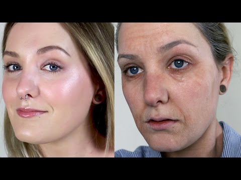 Видео: Состаривающий макияж с использованием латекса
