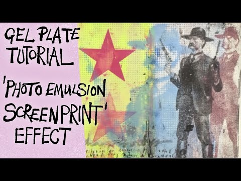 Видео: Мастер-класс по использованию пластины Gelli — эффект трафаретной печати