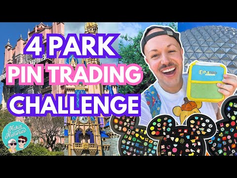 Видео: Челлендж по обмену значков в 4 парках Disney World!