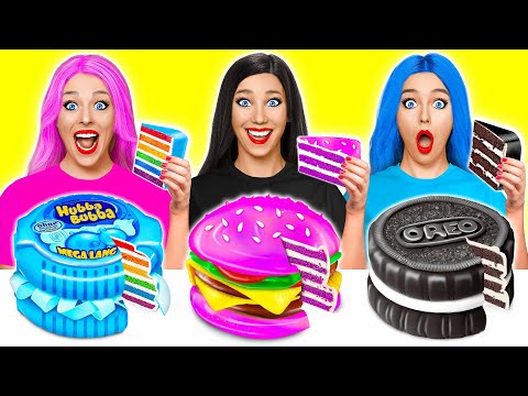 Видео: 24 часа едим еду одного цвета Челлендж #3 от Multi DO Challenge