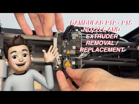 Видео: Снятие и замена сопла и экструдера Bambulab P1P и P1S