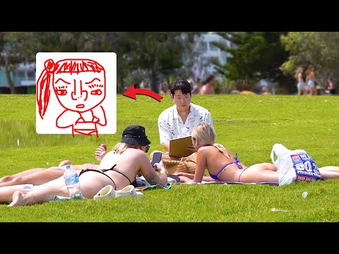 Видео: ХУДОЖНИК БЕЗ ТАЛАНА Рисует незнакомых людей😂(В Сиднее)