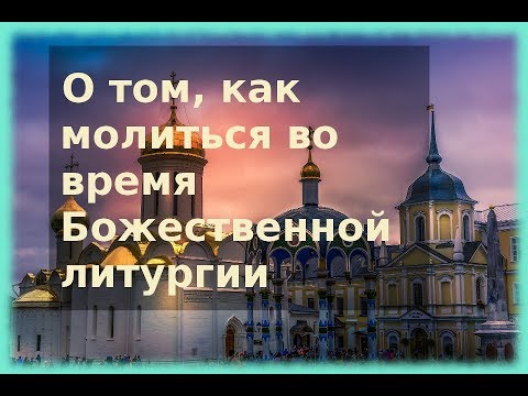 Видео: Как молиться мирянину во время литургии. Литургия. Епископ Серафим (Звездинский)