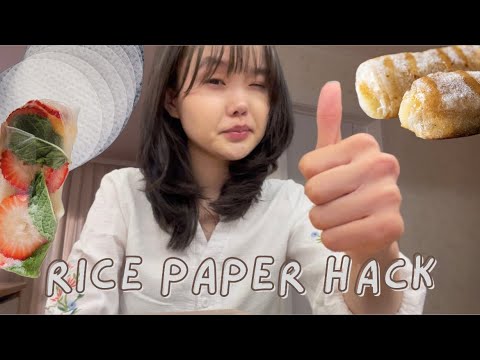 Видео: Цагаан будааны цаасан ороомог🍚✨ [rice paper hack🤘🏻]