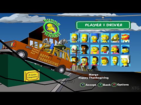 Видео: The Simpsons: Road Rage — список всех машин для PS2 Gameplay HD (PCSX2)
